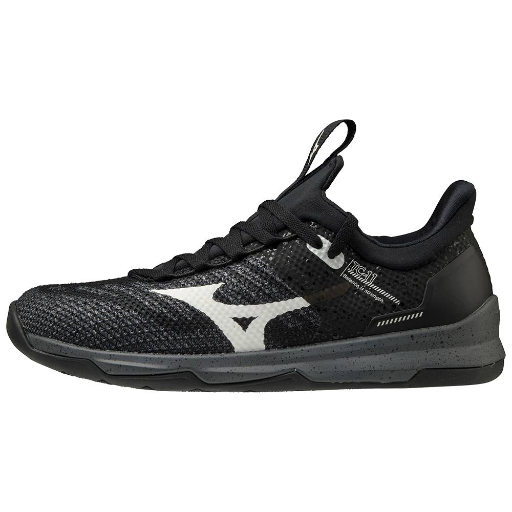 Mizuno TC-11 Női Edzőcipő Fekete/Fehér ZCX637984